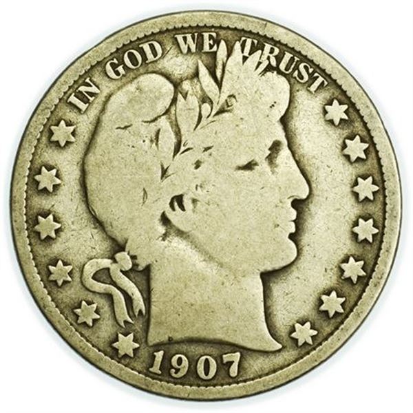1907 Barber Half Dollar
