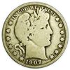 Image 1 : 1907 Barber Half Dollar