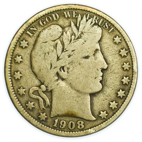1908-O Barber Half Dollar