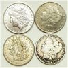 Image 1 : Group of 4 Morgan Dollars 1889, 1889-O, 1921, 1921-S