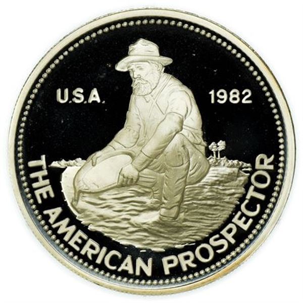 1982 Proof Engelhard Silver Prospector Round