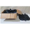 Image 1 : Qty 18 Black Zippered 2-Section Totes 17"H