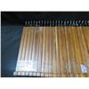 Image 2 : Qty 24 Wooden (Koa Wood?) Slat-Wall Shelf Hanger Brackets