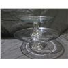 Image 2 : Qty 2 Clear Glass Cake Stands 10" & 12.5" Diameter
