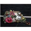Image 2 : Qty 2 Mary Frances Beaded Clutch Purses (1 w/ COA) Approx. 8"L
