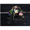 Image 2 : Qty 2 Mary Frances Beaded Clutch Purses w/ Floral Design Approx. 8"L