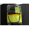 Image 8 : Qty 3 White Hard Hats w/ 3 New Neon Yellow Safety Vests Class 2