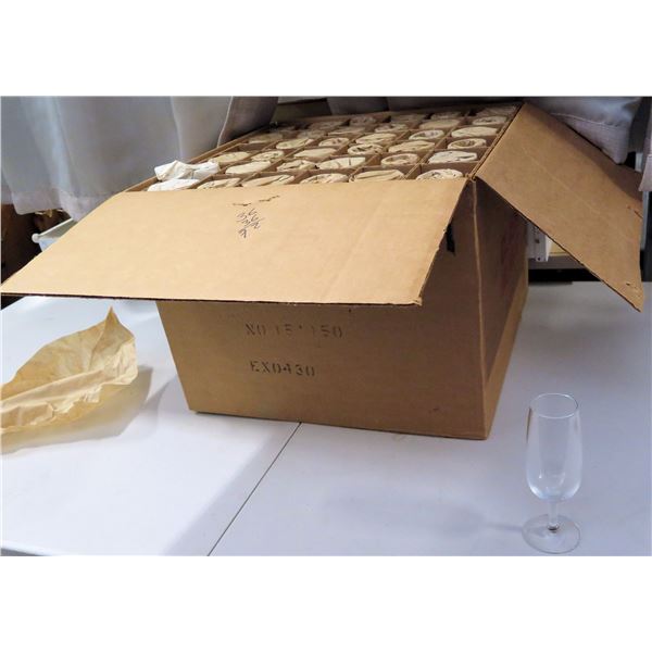 Qty 1 Box Champagne Flute Glasses (72 per box)