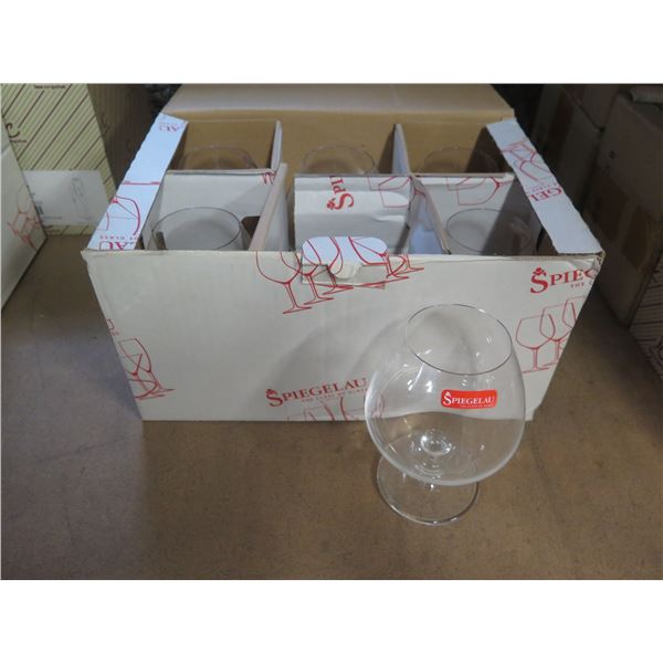Qty 8 Boxes Spiegelau Cognac/Brandy Snifters (6 per box)