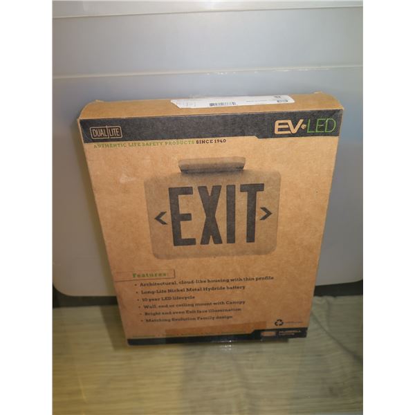 Qty 2 Boxes Exit Signs EVEGBW