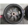 Image 8 : Qty 3 Tires on Rims: Two 255/30ZR24 & Tracompa-2 T145/80D16