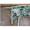 Image 2 : Qty 2 Metal (Brass?) Bamboo-Motif Garden Gate Accents 91"L x 40"H