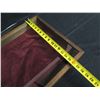 Image 8 : Wooden Jewelry Display Case w/ Latch, Glass Sides & Velvet Bottom 24"x16"x3"H