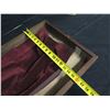 Image 8 : Wooden Jewelry Display Case w/ Latch, Glass Sides & Velvet Bottom 24"x16"x3"H