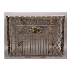 ANTIQUE FRENCH ART DECO WRT IRON CONSOLE TABLE