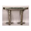 Image 1 : VINTAGE FRENCH ART DECO IRON MARBLE CONSOLE TABLE