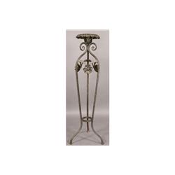 FRENCH VINTAGE WROUGHT IRON PEDESTAL