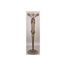 FRENCH VINTAGE WROUGHT IRON FLOOR LAMP