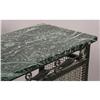 Image 5 : FRENCH WROUGHT IRON MARBLE TOP CONSOLE