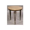 Image 1 : FRENCH ART DECO WROUGHT IRON MARBLE TOP TABLE