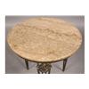 Image 3 : FRENCH ART DECO WROUGHT IRON MARBLE TOP TABLE