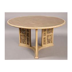 CARVED PAINTED GILT MIRROR VINTAGE COFFEE TABLE