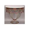 Image 1 : ART DECO STYLE IRON HALF ROUND CONSOLE