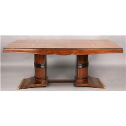 FRENCH ART DECO DINING TABLE ATTR. JULES LELEU