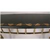 Image 5 : MODERN CONSOLE TABLE MARBLE TOP BRASS BASE