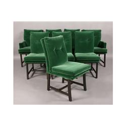 SET 8 DUNBAR STYLE MODERN DINING CHAIRS VELVET
