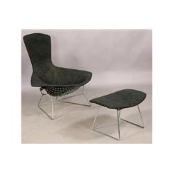 MODERN LABELED KNOLL BERTOIA CHAIR OTTOMAN