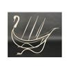 Image 2 : METAL JANSEN STYLE SWAN MAGAZINE RACK CAST
