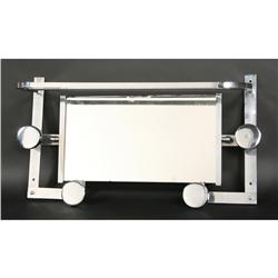 MODERN WALL HUNG COAT RACK CENTRAL MIRROR