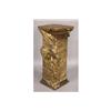 Image 2 : UNUSUAL CAST BRONZE PEDESTAL FAUX CLOTH