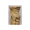 Image 3 : UNUSUAL CAST BRONZE PEDESTAL FAUX CLOTH