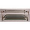 Image 1 : MODERN 2 TIER BRASS GLASS COFFEE TABLE