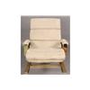 Image 2 : PAIR MODERN BRASS LOUNGE CHAIRS ULTRA SUEDE