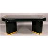 Image 1 : SIGNED KARL SPRINGER 1970 BLACK LACQUERED DESK