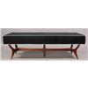 Image 1 : MODERN LONG BENCH UPHOLSTERED SEAT FLARING BASE