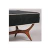 Image 3 : MODERN LONG BENCH UPHOLSTERED SEAT FLARING BASE