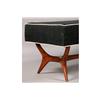 Image 4 : MODERN LONG BENCH UPHOLSTERED SEAT FLARING BASE