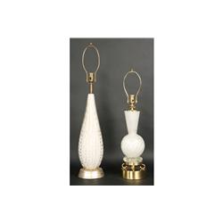 2PC LOT: 2 MURANO GLASS LAMPS 1960