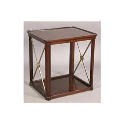 REGENCY STYLE END TABLE TRAY TOP X FORM SIDES