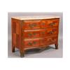 Image 2 : FRENCH MARBLE TOP BOW FRONT COMMODE CABINET