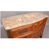 Image 6 : FRENCH MARBLE TOP BOW FRONT COMMODE CABINET