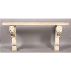 CLASSICAL CAST STONE GARDEN CONSOLE TABLE