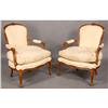Image 1 : PR FRENCH L. XV STYLE ARMS CHAIRS CARVED 1960