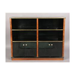 ENGLISH STYLE EBONIZED BOOKCASE CABINET
