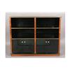 Image 1 : ENGLISH STYLE EBONIZED BOOKCASE CABINET