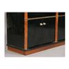 Image 3 : ENGLISH STYLE EBONIZED BOOKCASE CABINET